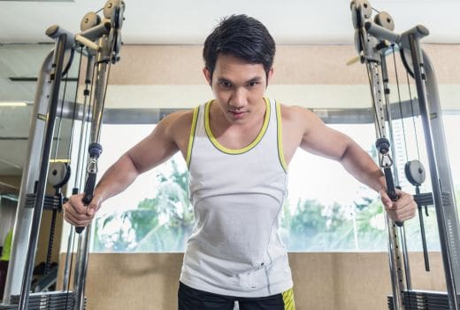 Cable crossover workout